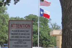 Texas gallery - Flag sign © Nilda Heyek